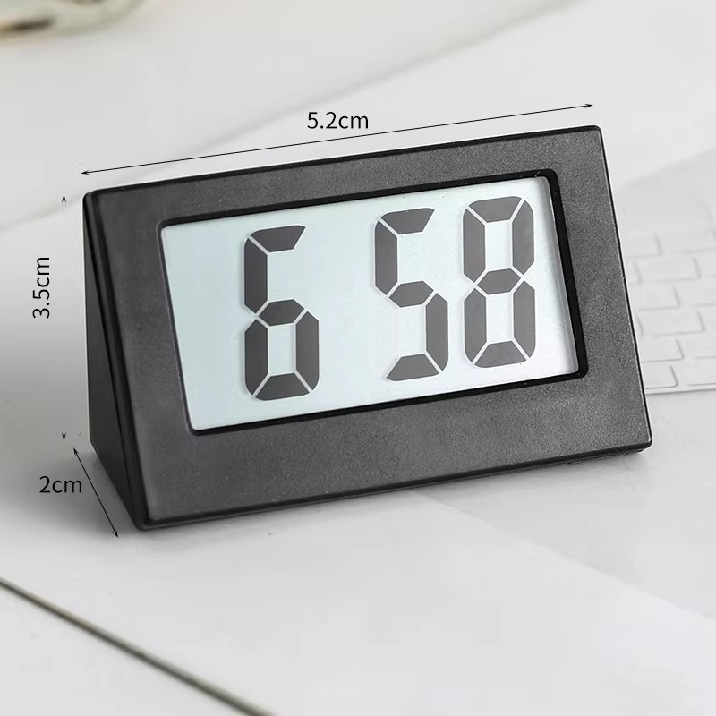 Stolni budilnik s luminescentnim zaslonom, kalendar, LCD brojčani prikaz, baterijsko napajanje, jednostavan moderni dizajn