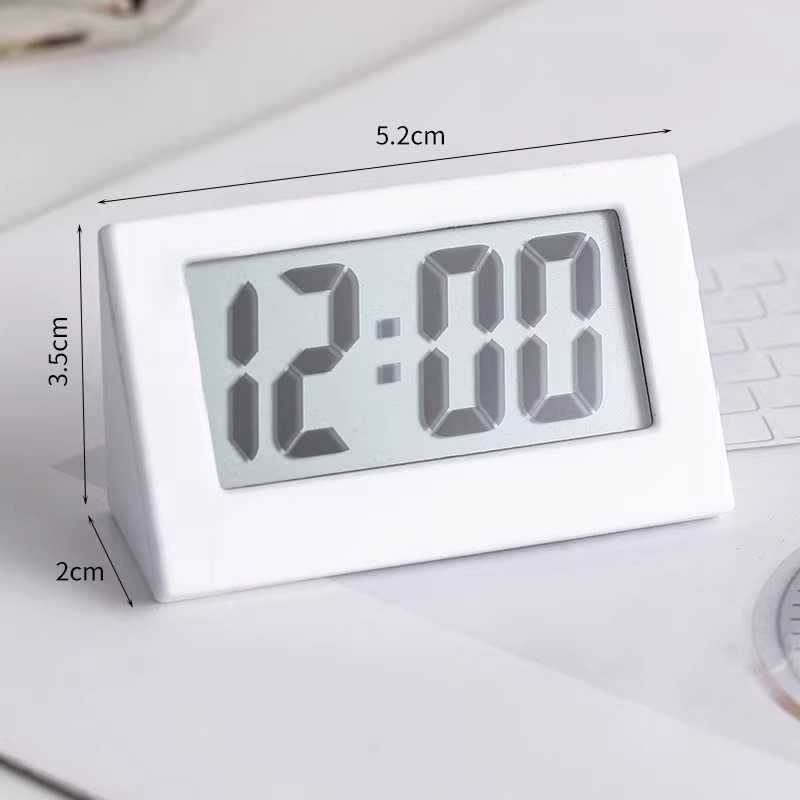 Stolni budilnik s luminescentnim zaslonom, kalendar, LCD brojčani prikaz, baterijsko napajanje, jednostavan moderni dizajn