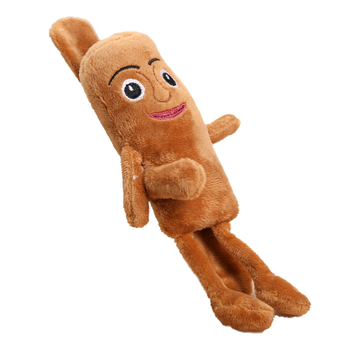 Плюшена играчка – къс плюш, пълнеж PP памук, опаковка мрежеста торба, OEM лого, за възраст 14+