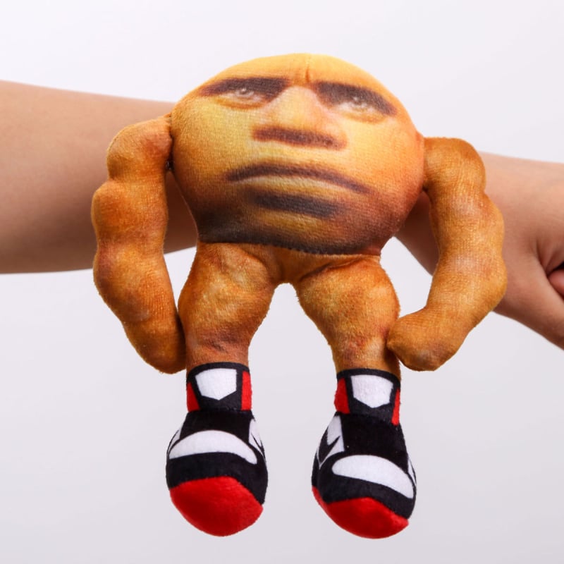 Плюшена играчка – къс плюш, пълнеж PP памук, опаковка мрежеста торба, OEM лого, за възраст 14+