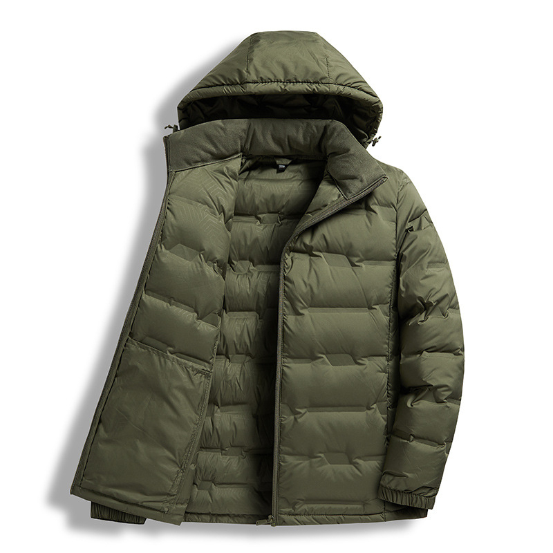 Korea-stiilis kardigan-jakk, kerge, eemaldatava kapuutsiga, puuvillane täidis, polüester välis- ja vooder