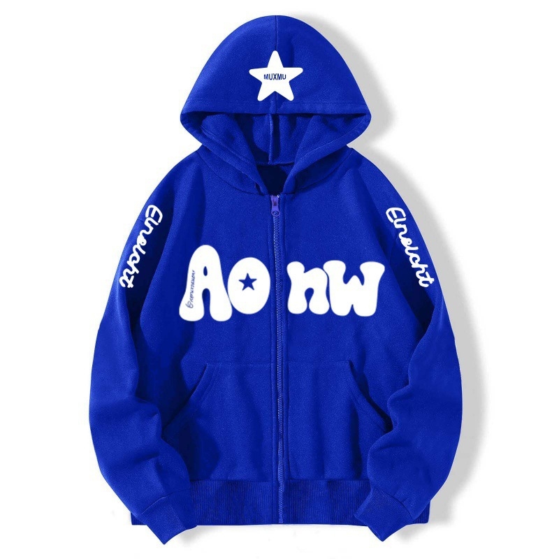Muški zip-hoodie kardigan od pamuka 81–90%, fleece podstava, trodimenzionalni džepovi