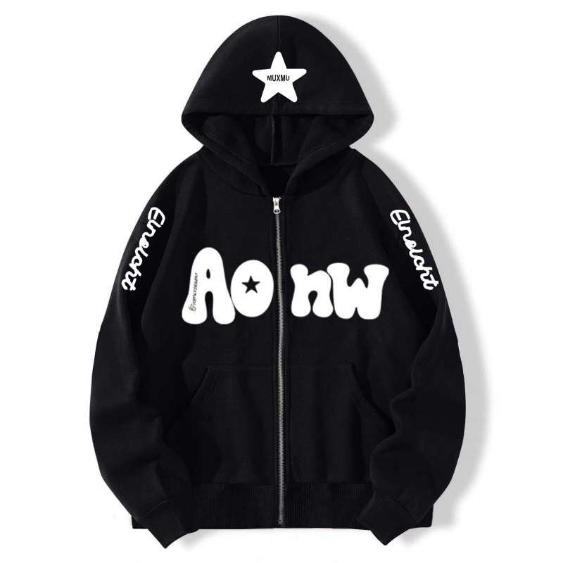 Muški zip-hoodie kardigan od pamuka 81–90%, fleece podstava, trodimenzionalni džepovi