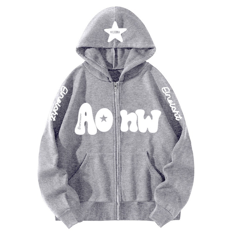 Muški zip-hoodie kardigan od pamuka 81–90%, fleece podstava, trodimenzionalni džepovi