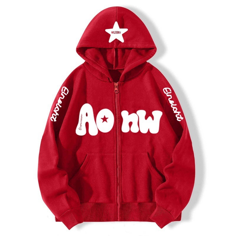 Muški zip-hoodie kardigan od pamuka 81–90%, fleece podstava, trodimenzionalni džepovi