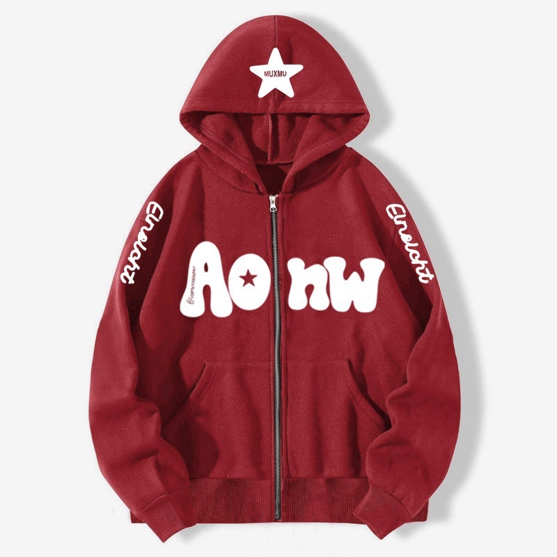 Muški zip-hoodie kardigan od pamuka 81–90%, fleece podstava, trodimenzionalni džepovi