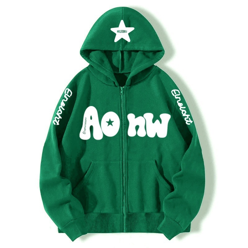 Muški zip-hoodie kardigan od pamuka 81–90%, fleece podstava, trodimenzionalni džepovi