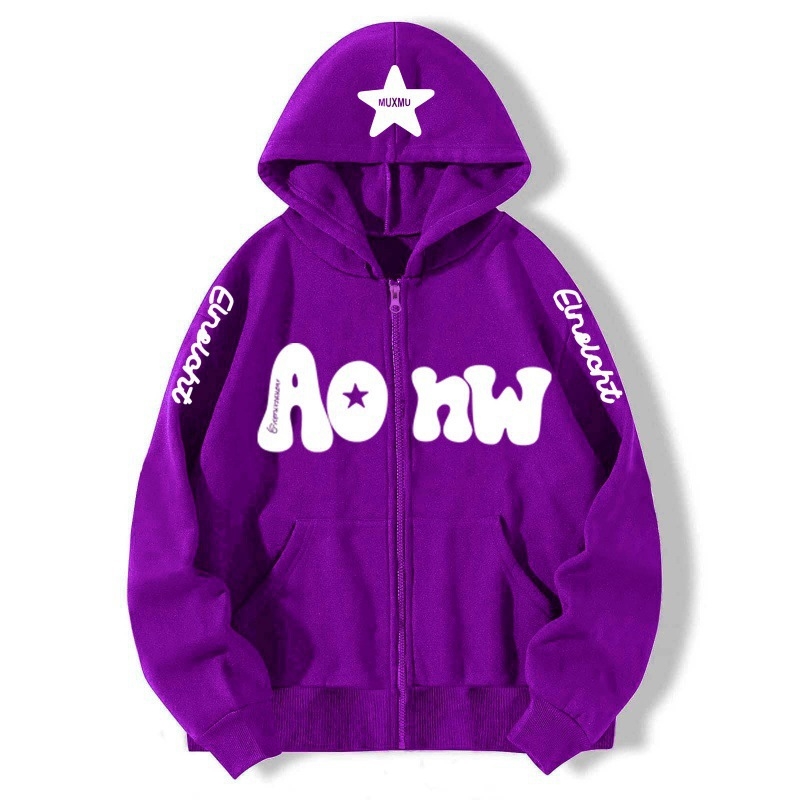 Muški zip-hoodie kardigan od pamuka 81–90%, fleece podstava, trodimenzionalni džepovi