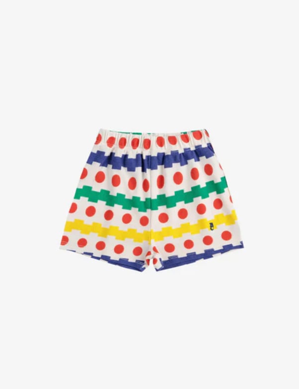 Laste lühikesed püksid seelikuga, 100% puuvill, 2025. aasta kevad, unisex, A-liiniline lõige