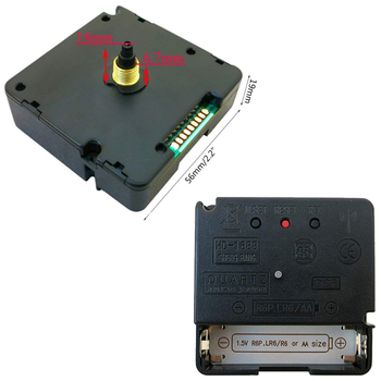 DIY kvarcinis laikrodžio mechanizmas su DCF radijo laiko kalibravimu, versija vokiečių, OLA prekės ženklas, plastinis korpusas