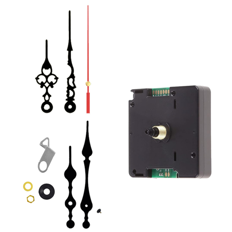 DIY kvarcinis laikrodžio mechanizmas su DCF radijo laiko kalibravimu, versija vokiečių, OLA prekės ženklas, plastinis korpusas