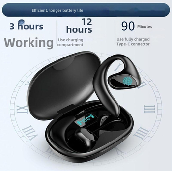 Tulkošanas austiņas ar AI reāllaika tulkojumu, Bluetooth 5.0, IPX3 ūdensdrošas, diapazons 15 m, darbības laiks 4–8 h