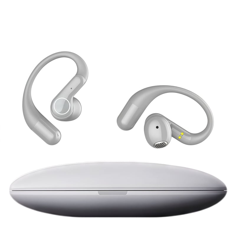 Tulkošanas austiņas ar AI reāllaika tulkojumu, Bluetooth 5.0, IPX3 ūdensdrošas, diapazons 15 m, darbības laiks 4–8 h