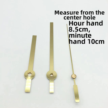 Kvarcinis laikrodžio mechanizmas su metalo korpusu ir laikrodžio rankomis • Prekės ženklas: Clock hand • Mechanizmas: kvarcinis • Pakuotė: 500 vnt.