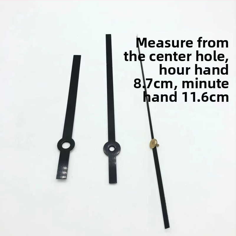 Kvarcinis laikrodžio mechanizmas su metalo korpusu ir laikrodžio rankomis • Prekės ženklas: Clock hand • Mechanizmas: kvarcinis • Pakuotė: 500 vnt.