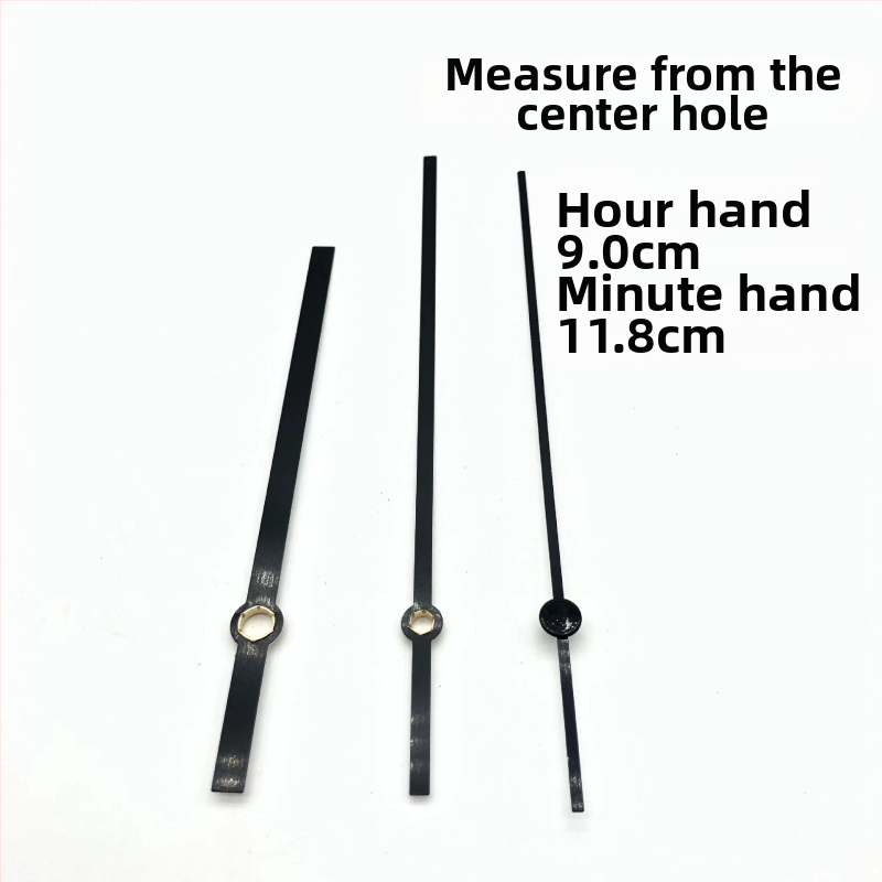 Kvarcinis laikrodžio mechanizmas su metalo korpusu ir laikrodžio rankomis • Prekės ženklas: Clock hand • Mechanizmas: kvarcinis • Pakuotė: 500 vnt.