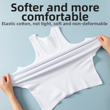 Muški top od 100% pamuka bez rukava, rebrasta pletenina, prozračan ljetni casual minimalistički stil