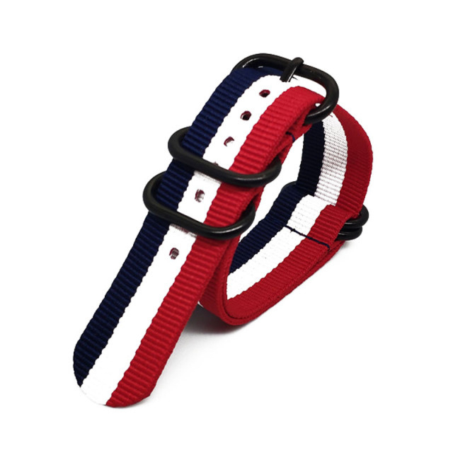 Mulilai tekstilni kaiš za satove, debljina 1,5 mm, kompatibilan s širinom 20/22/24 mm