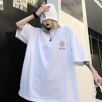 Ženski ljetni top za plus veličinu, kratki rukavi, opušten kroj, okrugli izrez, korejski stil, top za pokrivanje trbuha