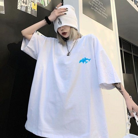 Ženski ljetni top za plus veličinu, kratki rukavi, opušten kroj, okrugli izrez, korejski stil, top za pokrivanje trbuha