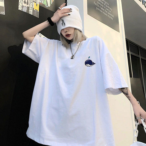 Ženski ljetni top za plus veličinu, kratki rukavi, opušten kroj, okrugli izrez, korejski stil, top za pokrivanje trbuha