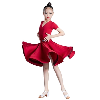 Tüdrukute Latina tantsuvõistluse kleit, kevad 2025, TR kangas, 80–90% polüester, hiina stiil, kirjanduslik retro