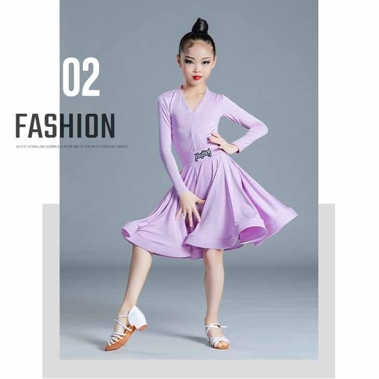 Tüdrukute Latina tantsuvõistluse kleit, kevad 2025, TR kangas, 80–90% polüester, hiina stiil, kirjanduslik retro