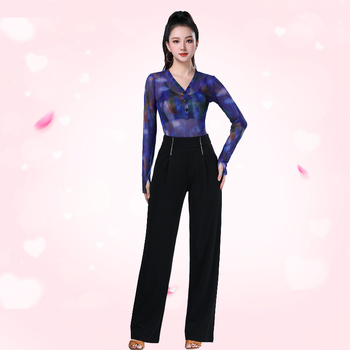 Top de dans pentru femei, țesătură din spandex, 85% spandex