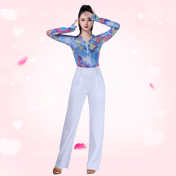 Top de dans pentru femei, țesătură din spandex, 85% spandex