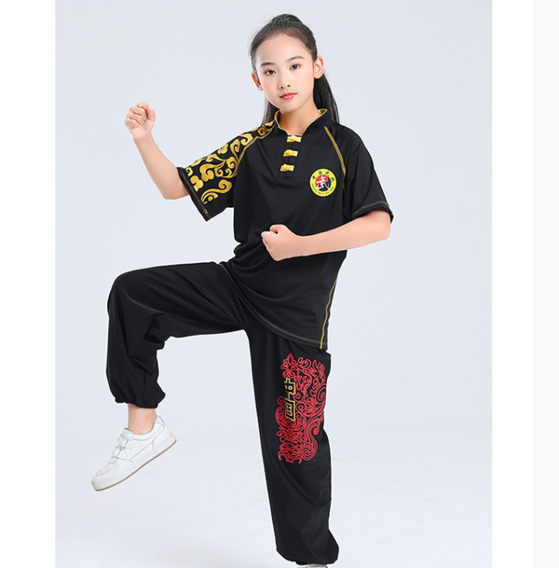 Dječji trening kostim za Wushu – Unisex odjevni komad za izvedbu, 100% najlon pletenina, cjelogodišnji, podrijetlo Shandong