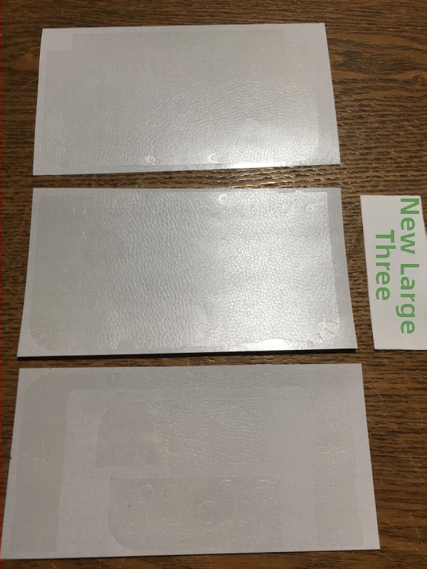 Permatomas korpuso apsauginis lipdukas 2DS/3DS, odos ir lychee tekstūra, storis 0.2 mm