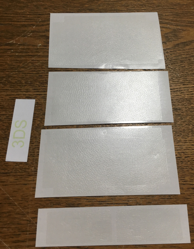 Permatomas korpuso apsauginis lipdukas 2DS/3DS, odos ir lychee tekstūra, storis 0.2 mm