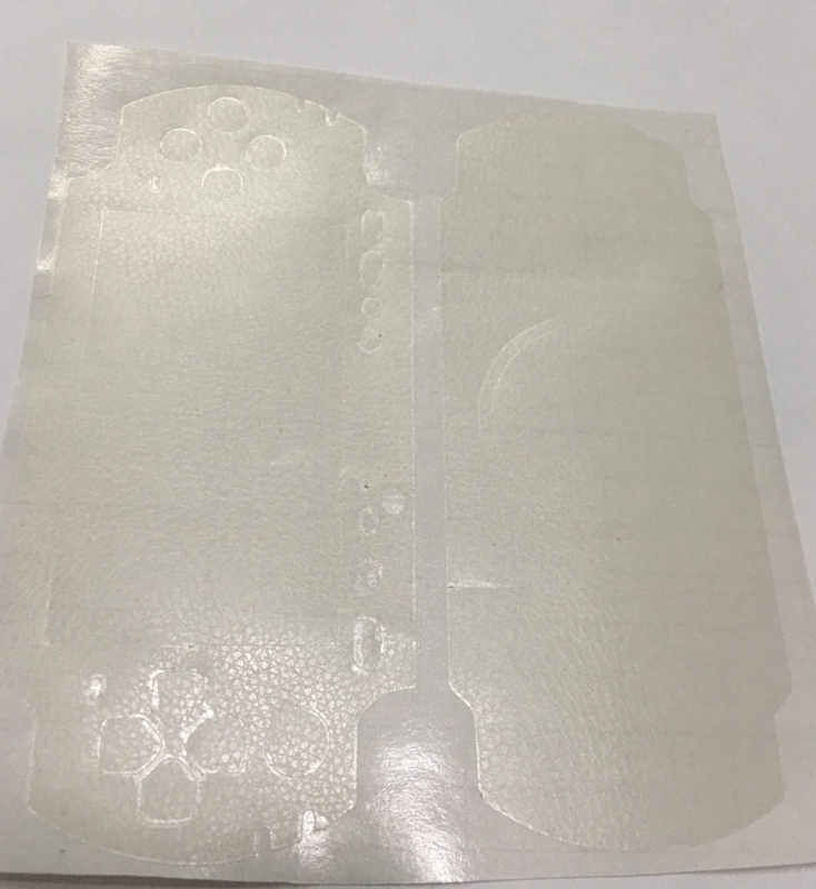 Permatomas korpuso apsauginis lipdukas 2DS/3DS, odos ir lychee tekstūra, storis 0.2 mm