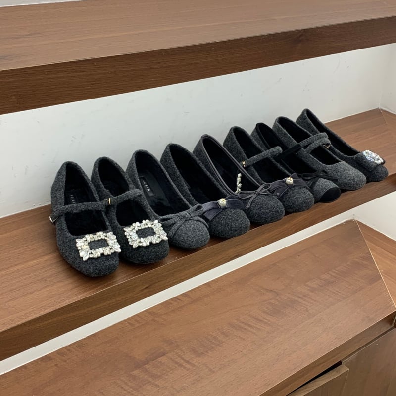 Naiste Mary Jane kingad karusnahaga vooderdusega, nubukpealne, klõpsuga kinnitamine, paks kanna, ümmargune varvas