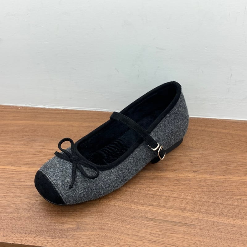 Naiste Mary Jane kingad karusnahaga vooderdusega, nubukpealne, klõpsuga kinnitamine, paks kanna, ümmargune varvas