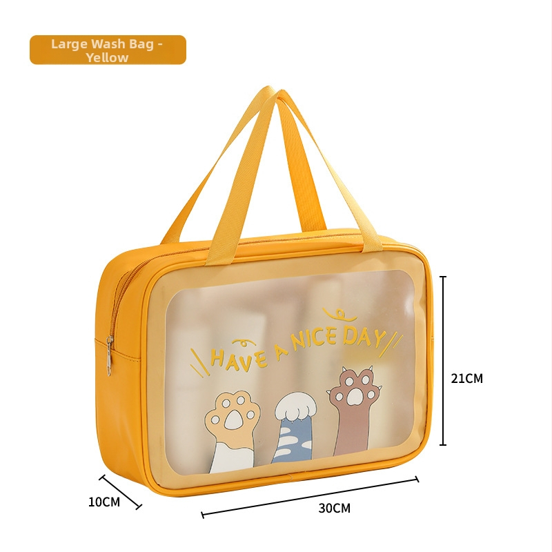 Kosmētikas soma – PVC+nylon materiāls, rokas soma formā, daudzfunkcionāla, piemērota ceļojumiem un kosmētikas glabāšanai