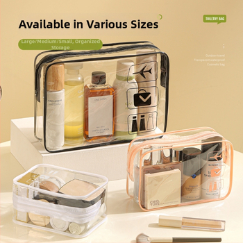 Ceļojumu kosmētikas soma, ūdensnecaurlaidīga, kubiska forma, materiāls PVC un zīds, daudzfunkcionāla