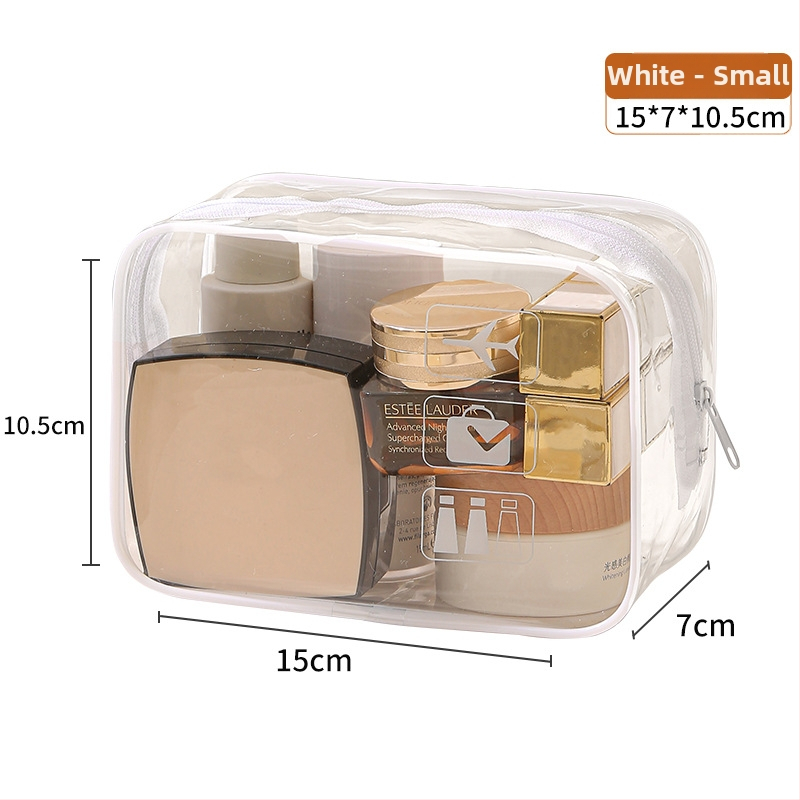 Ceļojumu kosmētikas soma, ūdensnecaurlaidīga, kubiska forma, materiāls PVC un zīds, daudzfunkcionāla