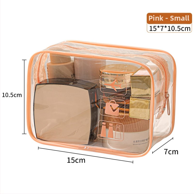 Ceļojumu kosmētikas soma, ūdensnecaurlaidīga, kubiska forma, materiāls PVC un zīds, daudzfunkcionāla