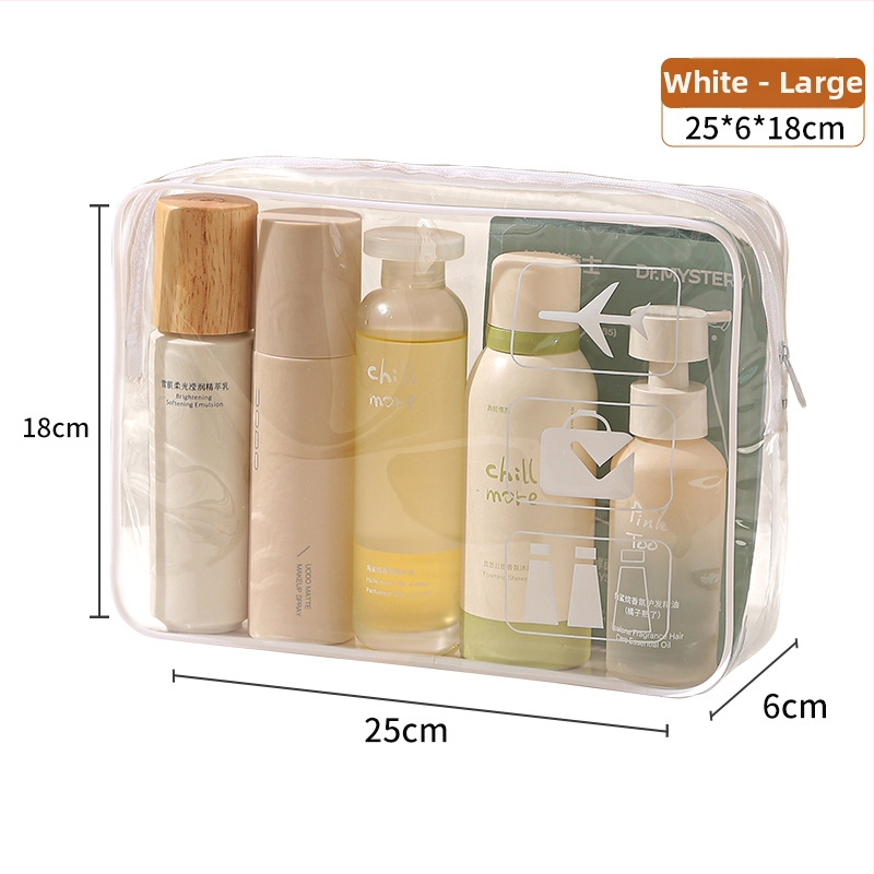 Ceļojumu kosmētikas soma, ūdensnecaurlaidīga, kubiska forma, materiāls PVC un zīds, daudzfunkcionāla