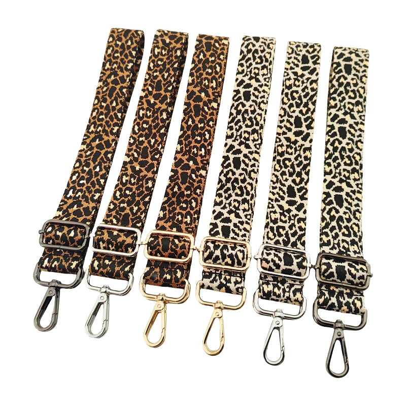 Ramenski kaiš s leopard uzorkom jacquard, poliestersko-pamučni materijal, funkcija olakšavanja tereta, Zima 2024