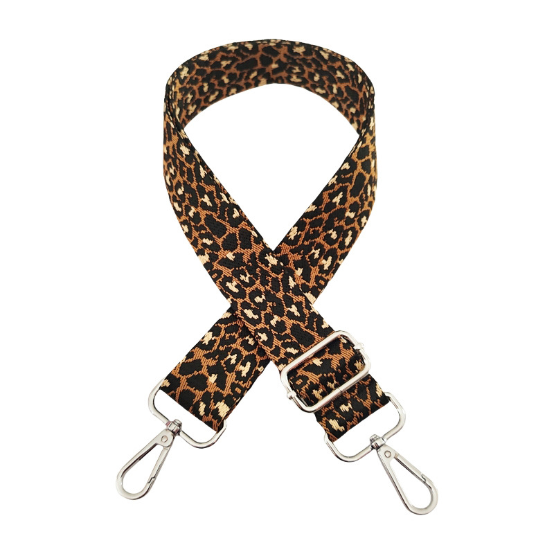Ramenski kaiš s leopard uzorkom jacquard, poliestersko-pamučni materijal, funkcija olakšavanja tereta, Zima 2024