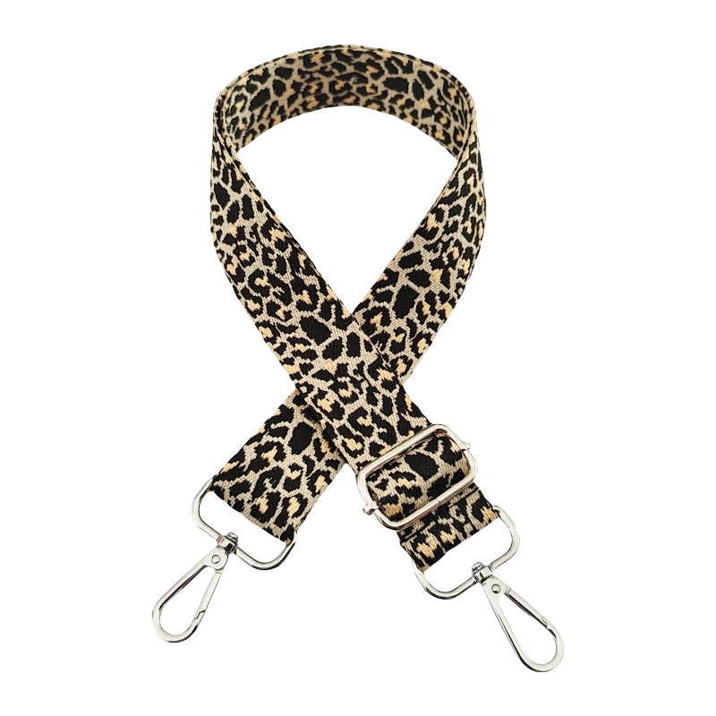 Ramenski kaiš s leopard uzorkom jacquard, poliestersko-pamučni materijal, funkcija olakšavanja tereta, Zima 2024