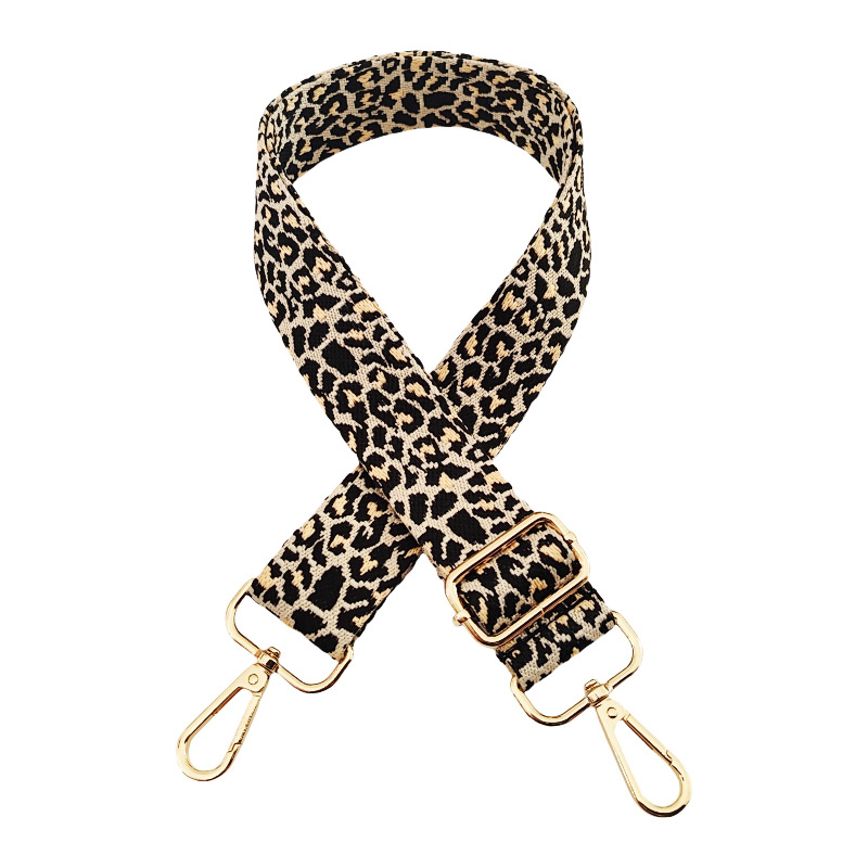 Ramenski kaiš s leopard uzorkom jacquard, poliestersko-pamučni materijal, funkcija olakšavanja tereta, Zima 2024