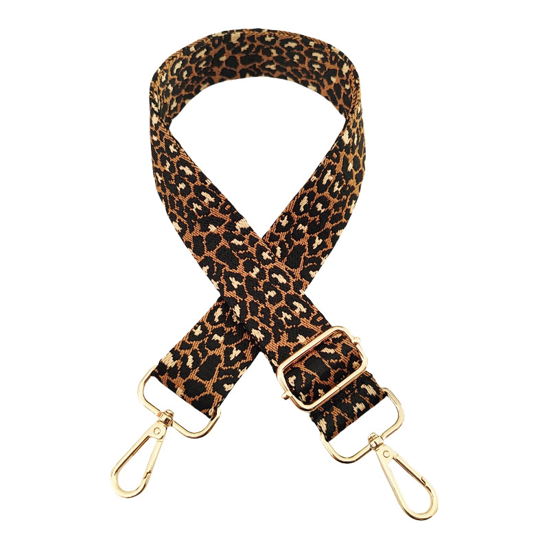 Ramenski kaiš s leopard uzorkom jacquard, poliestersko-pamučni materijal, funkcija olakšavanja tereta, Zima 2024