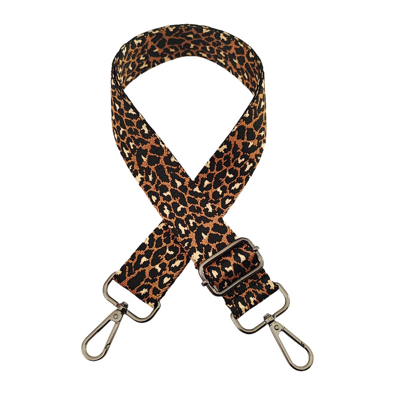 Ramenski kaiš s leopard uzorkom jacquard, poliestersko-pamučni materijal, funkcija olakšavanja tereta, Zima 2024