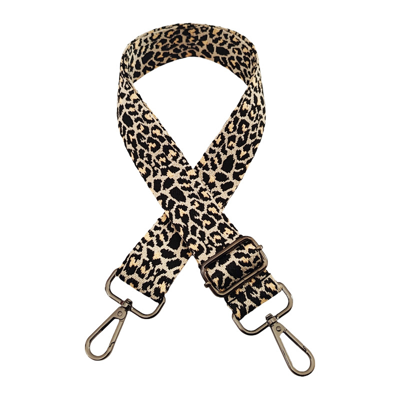 Ramenski kaiš s leopard uzorkom jacquard, poliestersko-pamučni materijal, funkcija olakšavanja tereta, Zima 2024