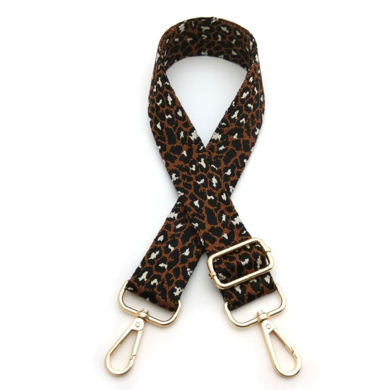 Ramenski kaiš s leopard uzorkom jacquard, poliestersko-pamučni materijal, funkcija olakšavanja tereta, Zima 2024