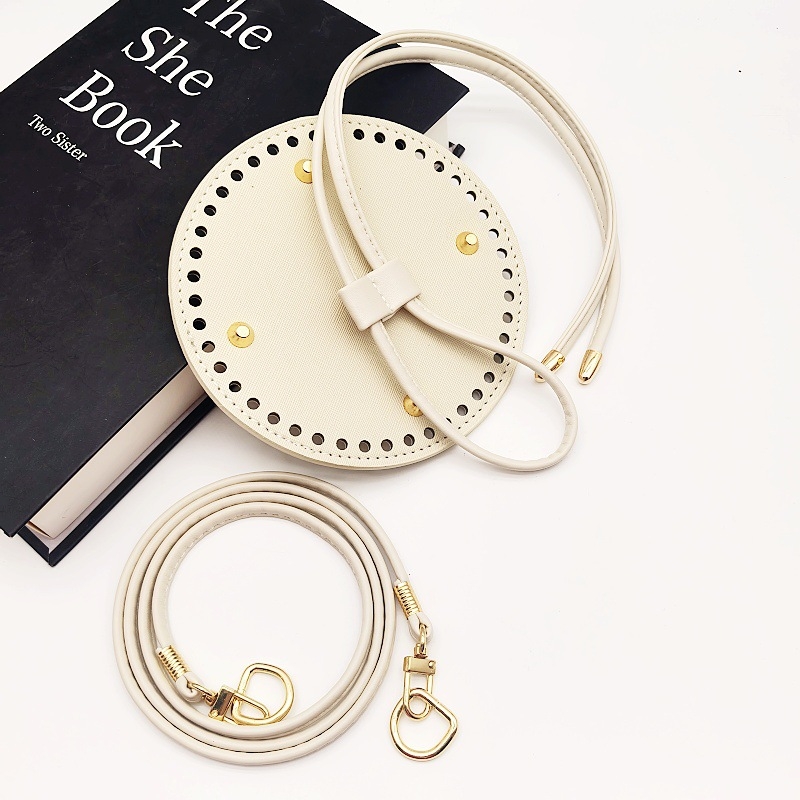 DIY ručno pleteni bucket bag set: PU materijal, tri dijela s dnom i šnurnom naramenicom Kazan