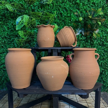 Šaknų kontrolės konteineris - molinis grindinis vazonas, kaimiško stiliaus, HP3RYzmy